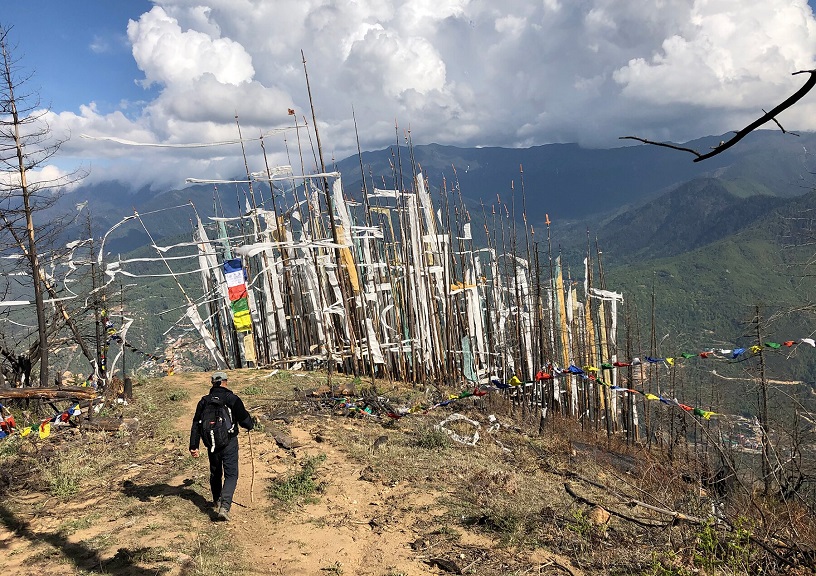 sacred hiking trail in Bhutan