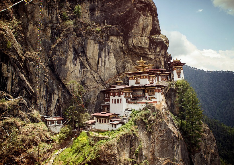 sacred hiking trail in Bhutan